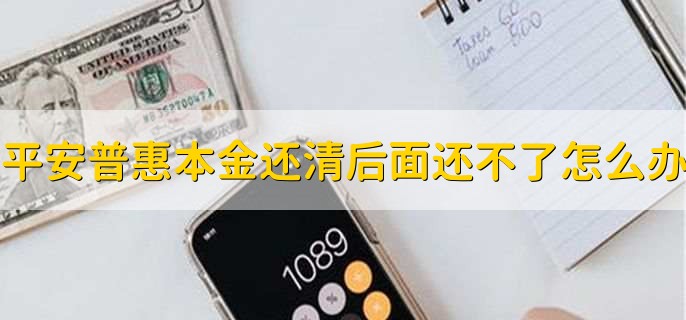 平安普惠本金还清，后面还不了怎么办