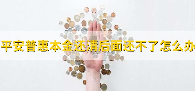平安普惠本金还清，后面还不了怎么办